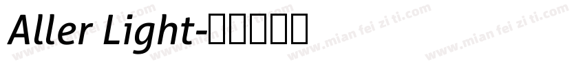Aller Light字体转换
